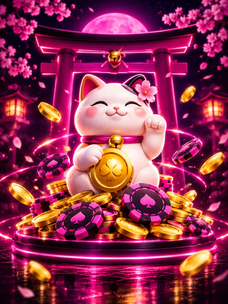 ภาพเกม Lucky Meow Meow 2 ที่ออกแบบใหม่สำหรับ heng88 - เฮง88